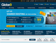 Tablet Screenshot of globe9.com